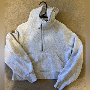 heather grey lululemon scuba hoodie size xs/s